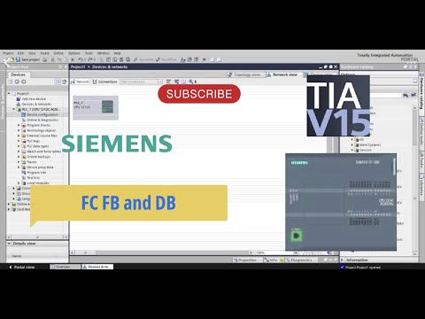 Tia Portal : Creating FC FB and DB