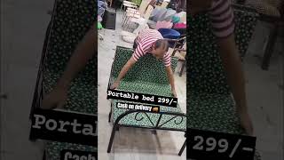Portable foldable bed from Amazon | amazon finds | shorts #amazon #flipkart #meesho #shorts