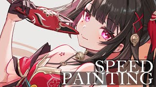 【イラストメイキング】花火-崩壊:スターレイル/Honkai:StarRail【Speed Painting】