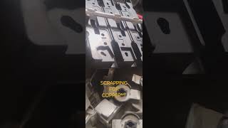 SCRAPPING FOR COPPER⁵'² #scrapping #recycle #copper #shortvideo #teardown #extracash #shorts