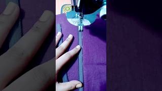 How to attach simple zip on kurti / kameez ll simple zip lagane ka tarika #shorts#shortfeed