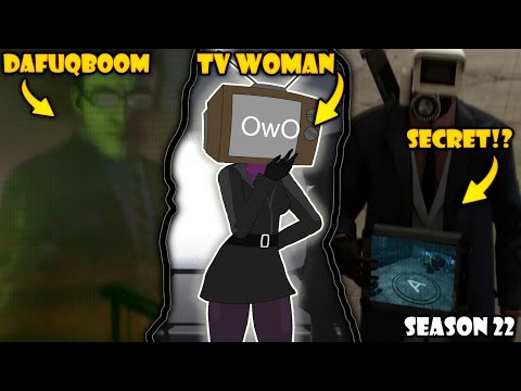 SKIBIDI TOILET SEASON 22 SECRET SCENES- TV Woman Reaction   @DaFuqBoom #skibiditoilet #tvwoman