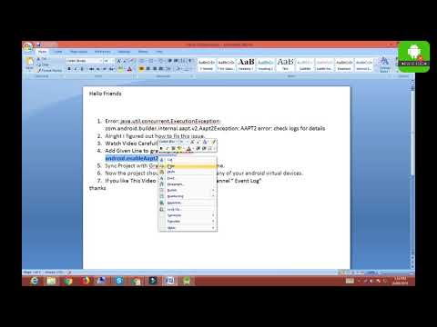 AAPT2 error check logs for details
