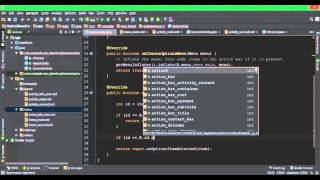 04 OptionMenu and back button ActionBar