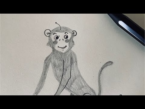 13速写｜铅笔手绘｜谁还不会画猴子？