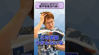 【数学】偏差値40と偏差値70の勉強法の違い
