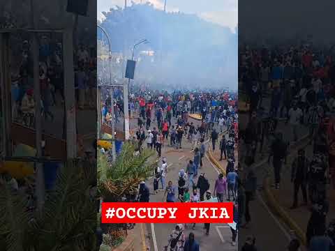 Anti-Finance Bill Protestors heading to JKIA