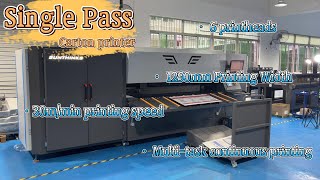 2022 new single pass carton printer with 6 printheads