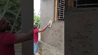 Plastering methods 👍 #construction #shortsfeed #shorts #plaster #skills #amazingshorts