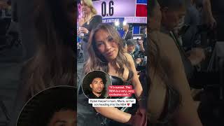 Dylan Harper's mom on his draft night ❤️