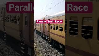 जबरदस्त speed टक्कर Dangrous Running Parallel Train Race 12481 Pratapgarh 12214 बेंगलोर Duronto Exp