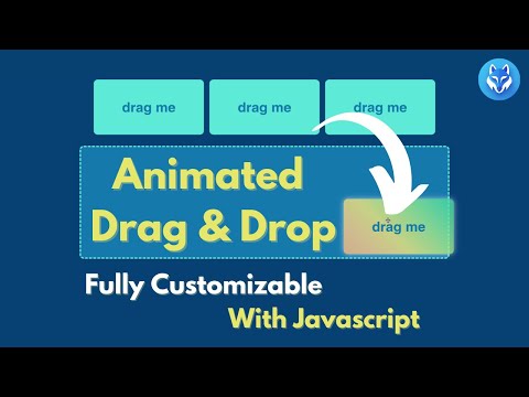 Animated Fully Custom Drag & Drop | HTML & CSS & Javascript