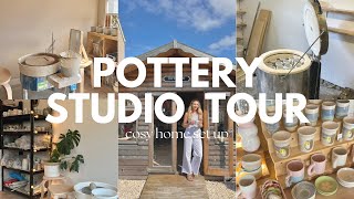 pottery studio tour 💌 tips on setting up a cosy home studio