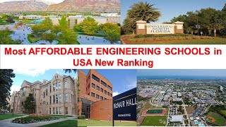 Most AFFORDABLE ENGINEERING SCHOOLS IN USA New Ranking