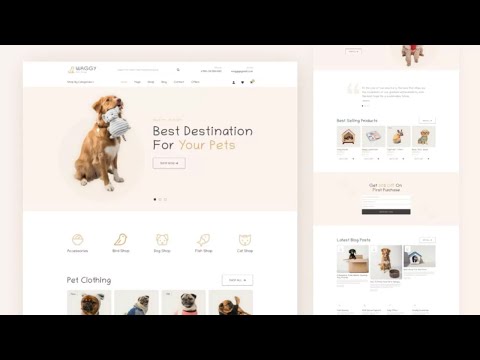 Waggy - Pet Shop eCommerce HTML Website Template | Free Source Code