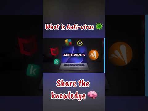 What is Anti-virus in cybersecurity | #networkattacks #cybersecurity #fyp #security #virus