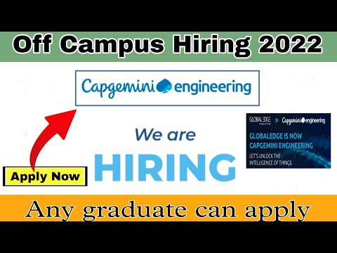 GlobalEdge (now Capgemini Engineering) Off Campus Drive For Engineering Graduates
