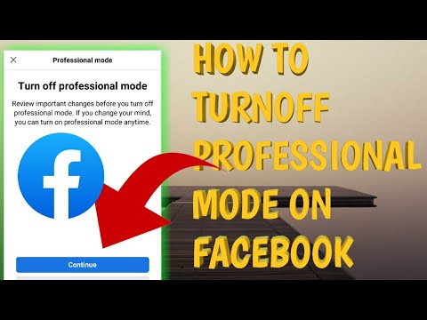 How To Turn Off Professional Mode on Facebook in 2023