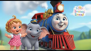 Choo Choo Train Rhyme 🚂 | Adventure on the Tracks #edukidstv #cartoon #kidseducatio #nurseryrhymes