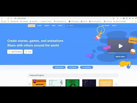 Open a new project in SCRATCH