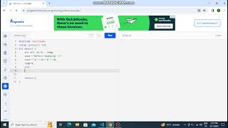 #Swapping numbers #by using temporary variable#c++ code #easy code #short code #swap code #learn c++