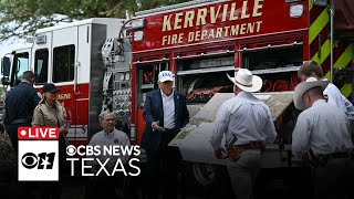 Watch Live: President Trump surveys Texas flood damage | CBS News Texas