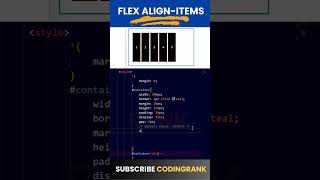 CSS Flex Align-Items Property #css #frontend #shorts #shortsvideo #youtubeshorts #flexbox