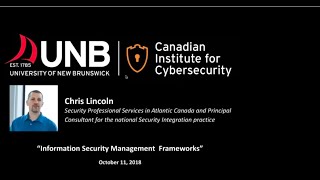 Information Security Management Frameworks by Chris Lincoln