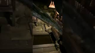 郡上八幡の夜散歩　石畳と宗祇水