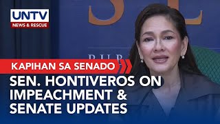 Sen. Risa Hontiveros talks about impeachment, Senate updates | July 31, 2025