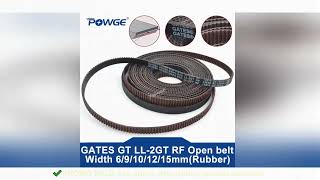 GATES GT LL-2GT RF 2GT GT3 2MGT Open Synchronous Timing belt width 6/9/10/12/15mm Rubber Low dust lo