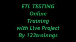 ETL Testing Tutorial & Online Training