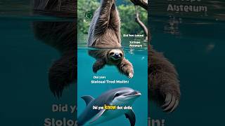 Sloths beat dolphins underwater.#slothfacts #weirdanimals #shorts