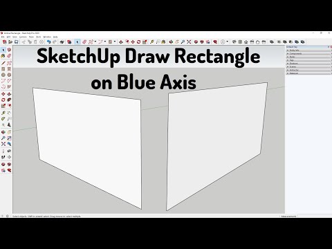 SketchUp Draw Rectangle on Blue Axis