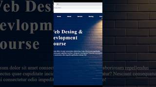 Create Website Home page using HTML & CSS||Website Home page||HTML and CSS #html #css #coding