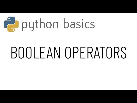 Python basics - Boolean operators