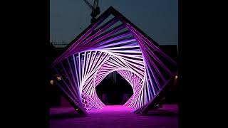 LED tunnel art installation by artist Minha Yang