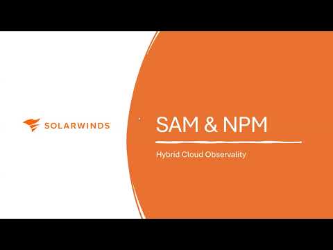 SolarWinds Hybrid Cloud Observability 2024 - Introduction
