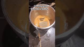 make coffee with my daughter VIRAL COFFEE #coffeetime #coffeelover #kids #activity #coffeehit