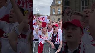 Der VfB Stuttgart feiert seinen Sieg im DFB-Pokal #shorts