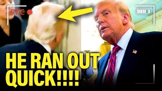 Trump RUSHES OUT of Press Event as SCANDAL EXPLODES
