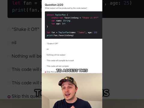 Swift Quiz Question 11 #iosdevelopment #shorts  #ios #swiftui