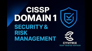 CISSP Certification Training - Domain 1 -  9 Domain 1 Recap