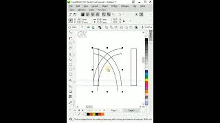 #coreldraw M logo design in Coreldraw short #viral #gk_yt #viralyoutubevideo