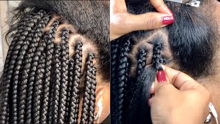BRAIDS CLASS: Perfect your box braids, no lumps, no bumps + Dipping technique to remove stiffness