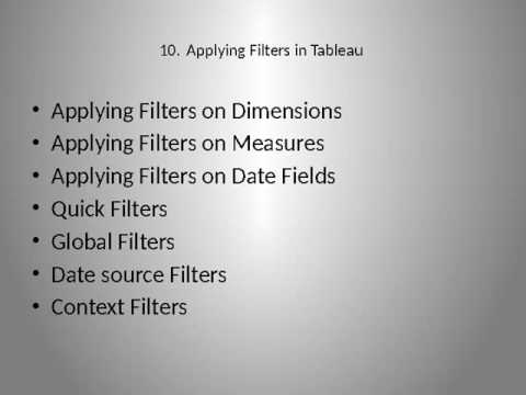 Tableau Online Training