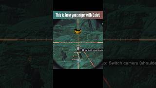 this is how you snipe with Quiet |MGSV TPP| #shorts #mgsv #mgsvtpp #metalgearsolid #sniping #viral