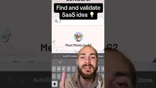 Find and validate your SaaS idea #saas #b2b