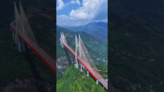 DOUBLE-TOWER STEEL TRUSS GIRDER CABLE-STAYED BRIDGE || BEIPANJIANG FIRST BRIDGE #bridge #highway