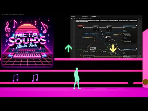 Unreal Engine MetaSounds In Game Level Example: Marketplace
